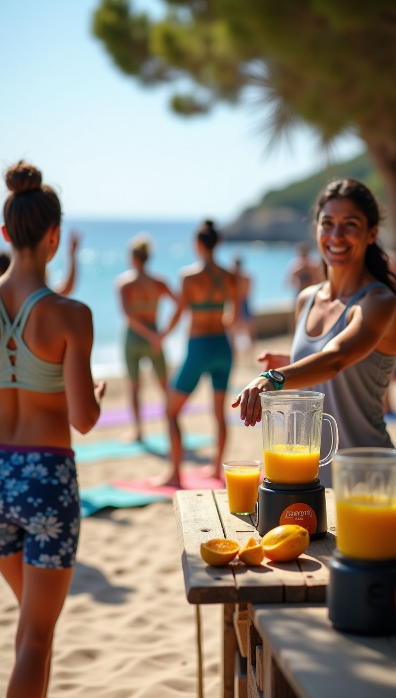 Σκηνή από την παρασκευή ροφημάτων με φρέσκα υλικά.