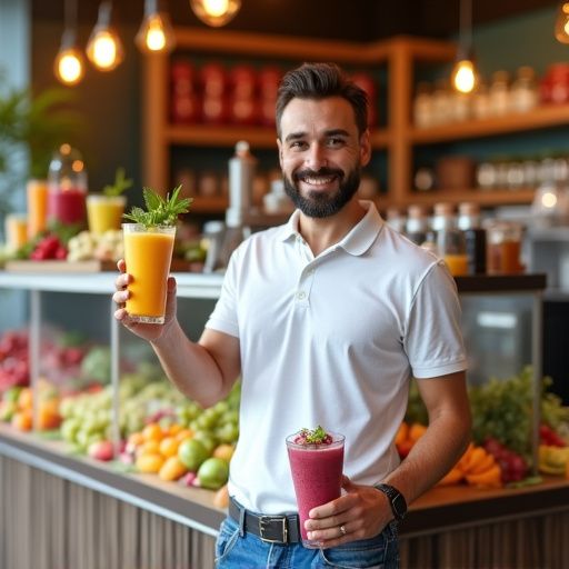 Ποτήρι smoothie με φρέσκα φρούτα και μπαχαρικά